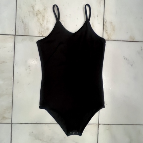 WEEKEND SOUL WOMEN’S RIBBED KNIT BODYSUIT, SIZE XS/S, BLACK - Picture 1 of 7